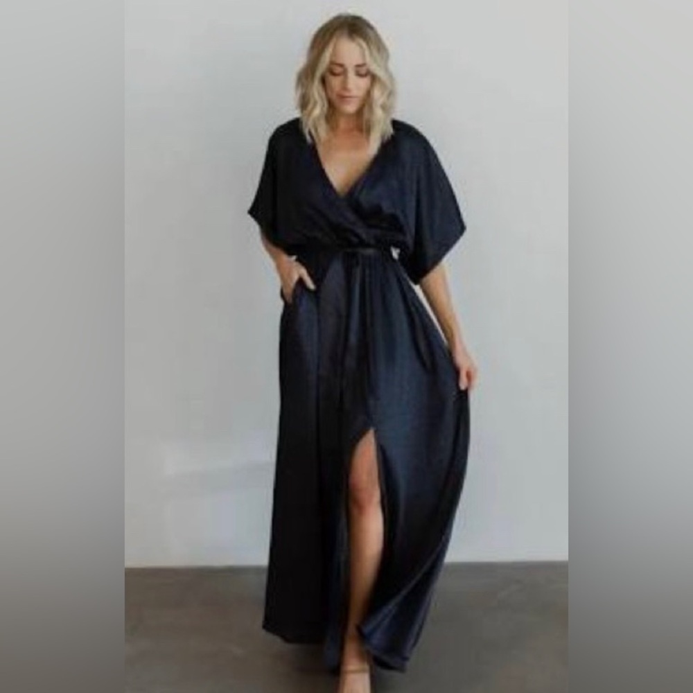 BALTIC BORN | XS | Black Savannah Print Kimono Maxi - Picture 3 of 10